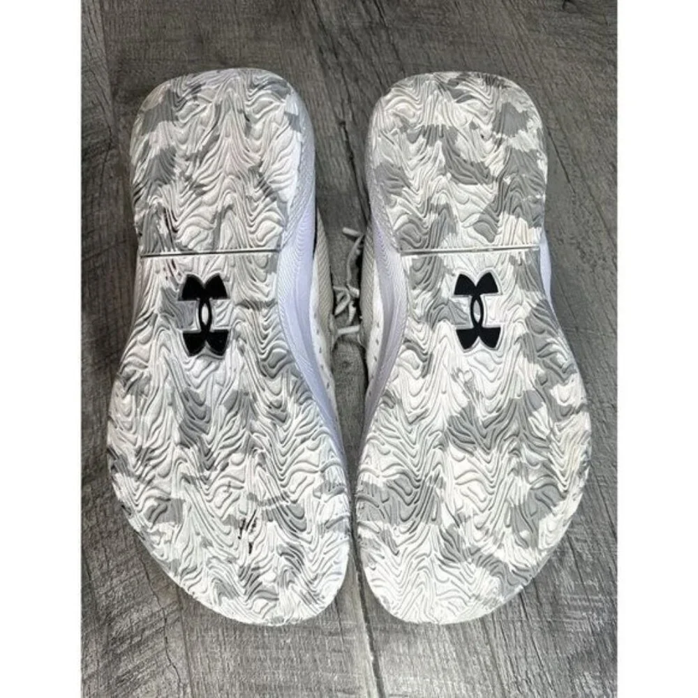 Under Armour Womens HOVR Basketball Shoes 10 White Athletic Sneakers Performance